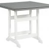 Ashley Furniture Tables Transville - Gray/white - Square Counter Tbl W/umb Opt