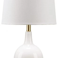 Ashley Furniture Arlomore - White - Glass Table Lamp (1/cn) Accessories
