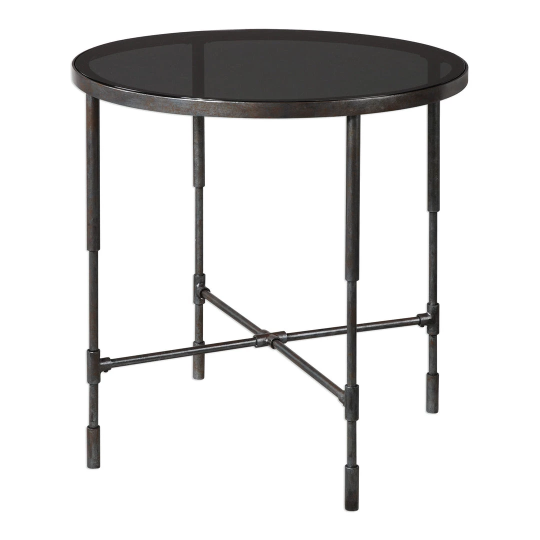 Uttermost Vande Aged Steel SideTable 4 Uttermost Vande Aged Steel SideTable