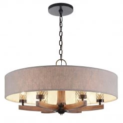 Accessories Uttermost Woodall 6 Light Drum Chandelier 14 Accessories Uttermost Woodall 6 Light Drum Chandelier