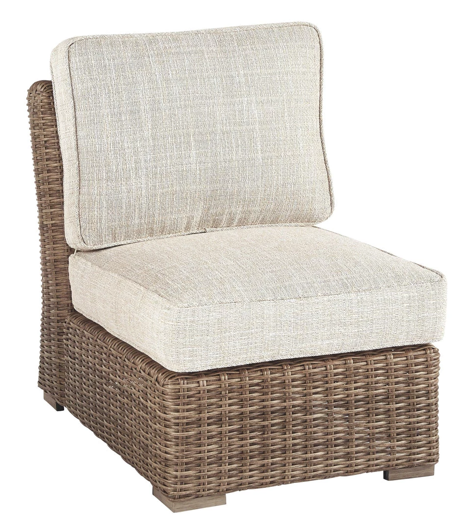 Ashley Furniture Beachcroft - Beige - Armless Chair W/cushion 3 Ashley Furniture Beachcroft - Beige - Armless Chair W/cushion