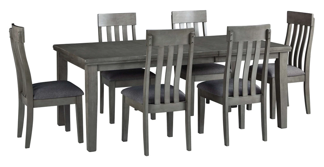Signature Design By Ashley® Hallanden - Dark Gray - 8 Pc. - Extension Table, 6 Side Chairs, Server 7 Signature Design By Ashley® Hallanden - Dark Gray - 8 Pc. - Extension Table, 6 Side Chairs, Server