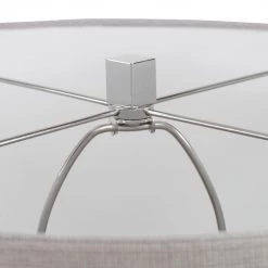 Accessories Uttermost Keokee Polished Nickel Floor Lamp