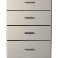 Ashley Furniture Chests Stelsie - White - Four Drawer Chest