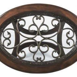 Ashley Furniture Norcastle - Dark Brown - Oval Cocktail Table 11 Ashley Furniture Norcastle - Dark Brown - Oval Cocktail Table