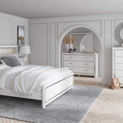 Signature Design By Ashley® Bedroom Sets Altyra - Best In Class - Dresser, Mirror, Panel Bookcase Bed
