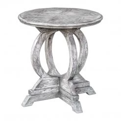 Tables Uttermost Maiva White Side Table