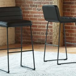 Ashley Furniture Nerison - Patterned - Upholstered Barstool (2/CN) 45 Ashley Furniture Nerison - Patterned - Upholstered Barstool (2/CN)