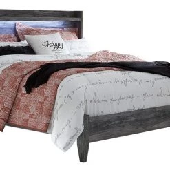 Signature Design By Ashley® Baystorm - Gray - 4 Pc. - Dresser, Mirror, King Panel Bed