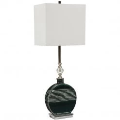 Uttermost Recina Dark Teal Buffet Lamp Accessories