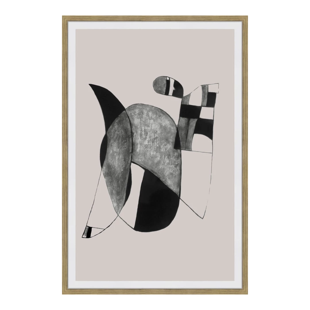 Moe's Home Collection Accessories Happiness 2 Abstract Ink Print Wall Décor 3 Moe's Home Collection Accessories Happiness 2 Abstract Ink Print Wall Décor