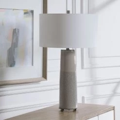 Accessories Uttermost Abdel Gray Glaze Table Lamp