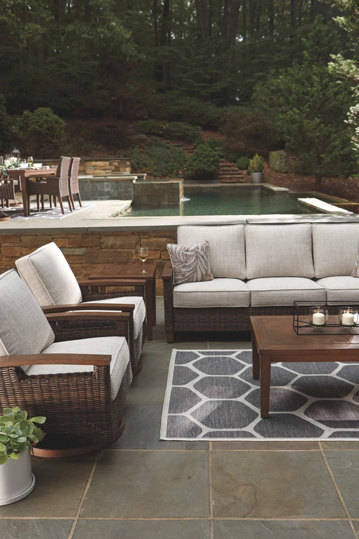 Ashley Furniture Paradise - Medium Brown - Sofa With Cushion Sofas 14 Ashley Furniture Paradise - Medium Brown - Sofa With Cushion Sofas