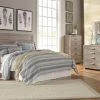 Signature Design By Ashley® Culverbach - Gray - Dresser, Mirror, Panel Headboard