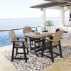 Signature Design By Ashley® Outdoor Sets Fairen Trail - Black/driftwood - 5 Pc. - Counter Dining Set