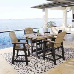 Signature Design By Ashley® Outdoor Sets Fairen Trail - Black/driftwood - 5 Pc. - Counter Dining Set