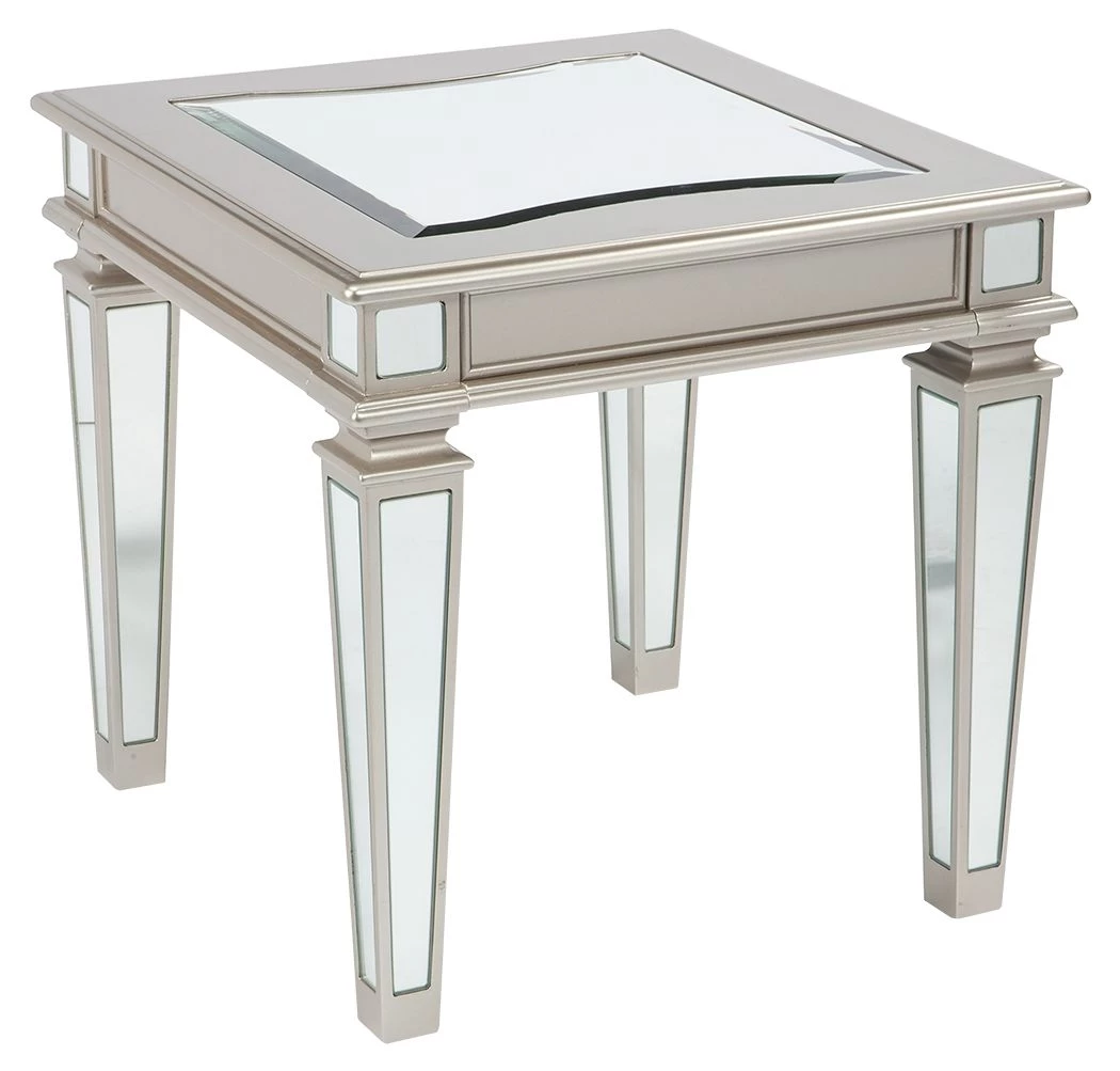 Ashley Furniture Tessani - Silver - Rectangular End Table Tables 3 Ashley Furniture Tessani - Silver - Rectangular End Table Tables