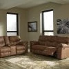 Signature Design By Ashley® Reclining Furniture Boxberg - Reclining Power Sofa, Double Reclining Power Loveseat With Console