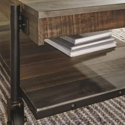 Ashley Furniture Bostweil - Light Brown/black - Rectangular Cocktail Table