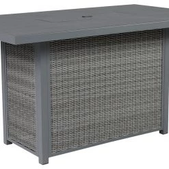 Signature Design By Ashley® Palazzo - Gray - Rect Bar Table W/fire Pit Tables