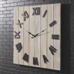 Ashley Furniture Bronson - Whitewash/black - Wall Clock Accessories 8 Ashley Furniture Bronson - Whitewash/black - Wall Clock Accessories