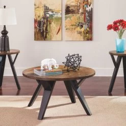 Ashley Furniture Tables Ingel - Brown / Beige - Occasional Table Set (3/cn)