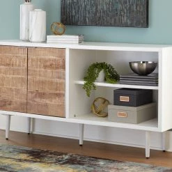 Ashley Furniture Shayland - White/brown - Accent Cabinet Cabinets