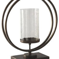 Ashley Furniture Jalal - Antique Gold Finish - Candle Holder
