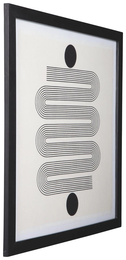 Ashley Furniture Jaegar - Black/white - Wall Art Accessories 3 Ashley Furniture Jaegar - Black/white - Wall Art Accessories