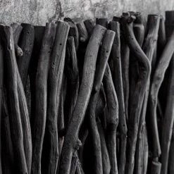 Uttermost Gathered Teak Black Wood Wall Decor