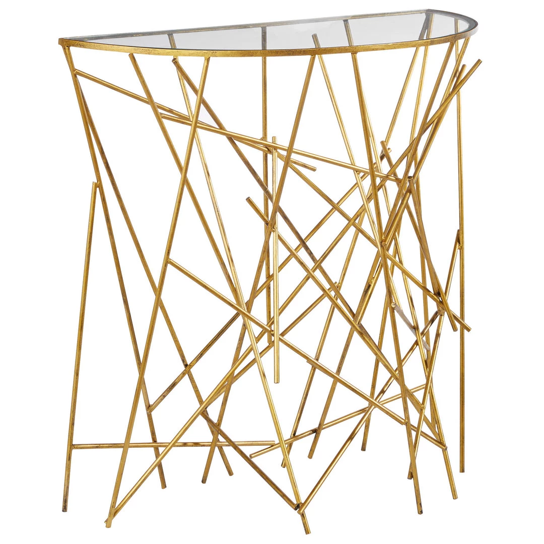 Tables Uttermost Philosopher Gold Console Table 4 Tables Uttermost Philosopher Gold Console Table