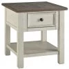Ashley Furniture Tables Bolanburg - White / Brown / Beige - Rectangular End Table 1 Ashley Furniture Tables Bolanburg - White / Brown / Beige - Rectangular End Table