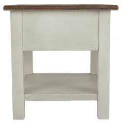 Ashley Furniture Tables Bolanburg - White / Brown / Beige - Rectangular End Table