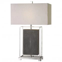Accessories Uttermost Sakana Gray Textured Table Lamp