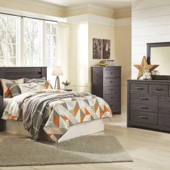 Ashley Furniture Dressers Brinxton - Charcoal - Dresser, Mirror
