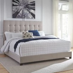 Ashley Furniture Dolante - Button Tufted - Upholstered Bed Beds