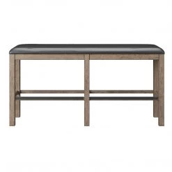 Emerald Home Benton 60" Bar Height Bench Brown / Dark Benches 17 Emerald Home Benton 60