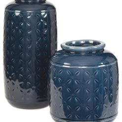 Ashley Furniture Marenda - Navy Blue - Vase Set (2/cn)