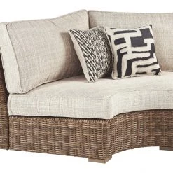 Ashley Furniture Beachcroft - Beige - Curved Corner Chair W/cushion