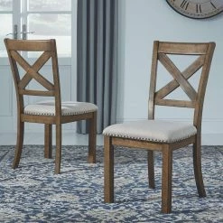 Ashley Furniture Moriville - Beige - Dining Uph Side Chair (2/cn) Chairs