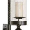 Accessories Uttermost Garvin Twist Metal Sconce With Candle