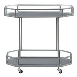 Ashley Furniture Kadinburg - Silver Finish - Bar Cart