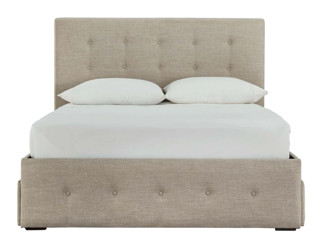 Signature Design By Ashley® Gladdinson - Gray - Queen Upholstered Bed With 4 Storage Drawers Beds 11 Signature Design By Ashley® Gladdinson - Gray - Queen Upholstered Bed With 4 Storage Drawers Beds