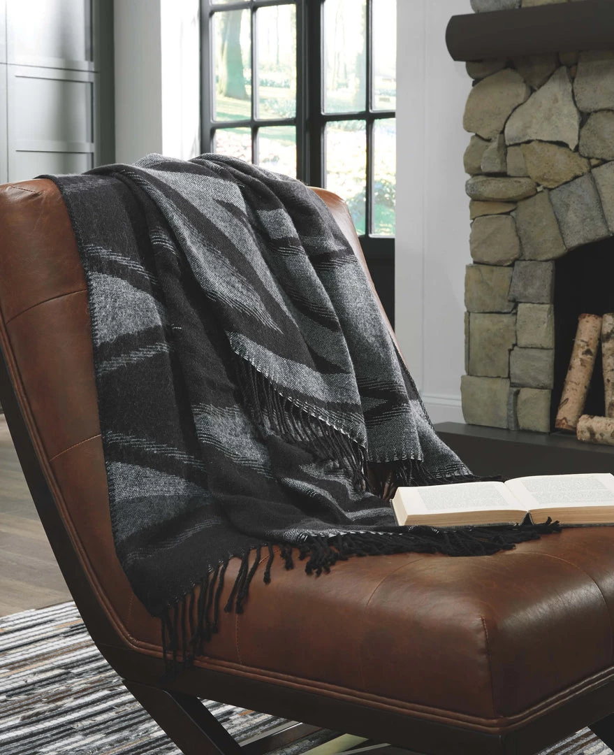 Ashley Furniture Cecile - Black/gray - Throw (3/cs) Accessories 5 Ashley Furniture Cecile - Black/gray - Throw (3/cs) Accessories