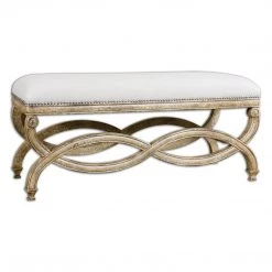 Uttermost Karline Natural Linen Bench Benches