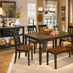 Ashley Furniture Tables Owingsville - Black/brown - Rectangular Dining Room Table