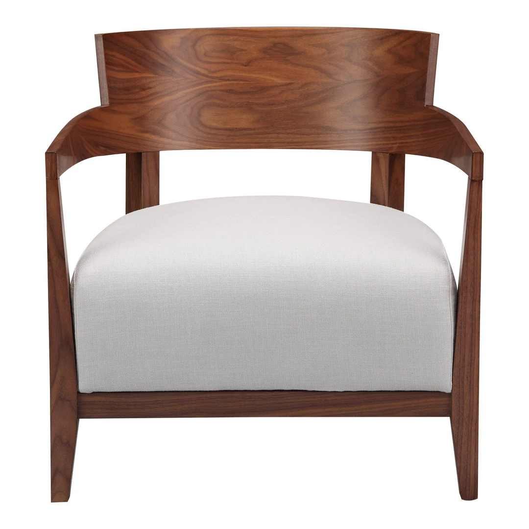 Moe's Home Collection Chairs Volta Arm Chair Cream White 3 Moe's Home Collection Chairs Volta Arm Chair Cream White