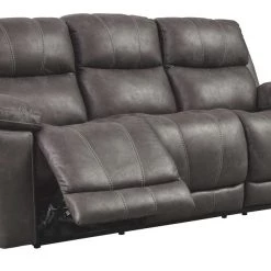 Ashley Furniture Erlangen - Midnight - Pwr Rec Sofa With Adj Headrest