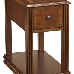Ashley Furniture Breegin - Brown - Chair Side End Table - Removable Tray