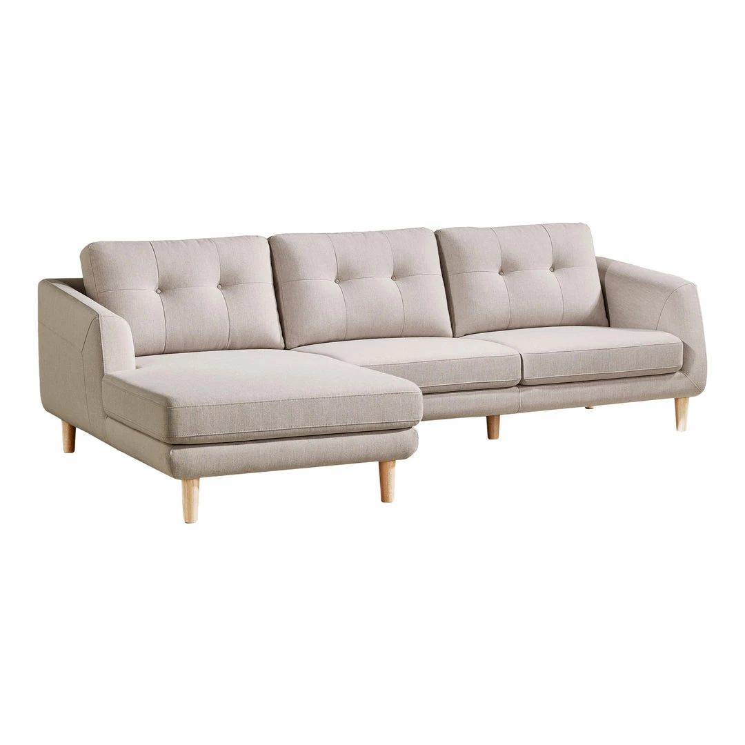 Moe's Home Collection Corey Sectional Beige Left 5 Moe's Home Collection Corey Sectional Beige Left